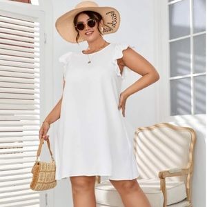 White summer tunic dress.